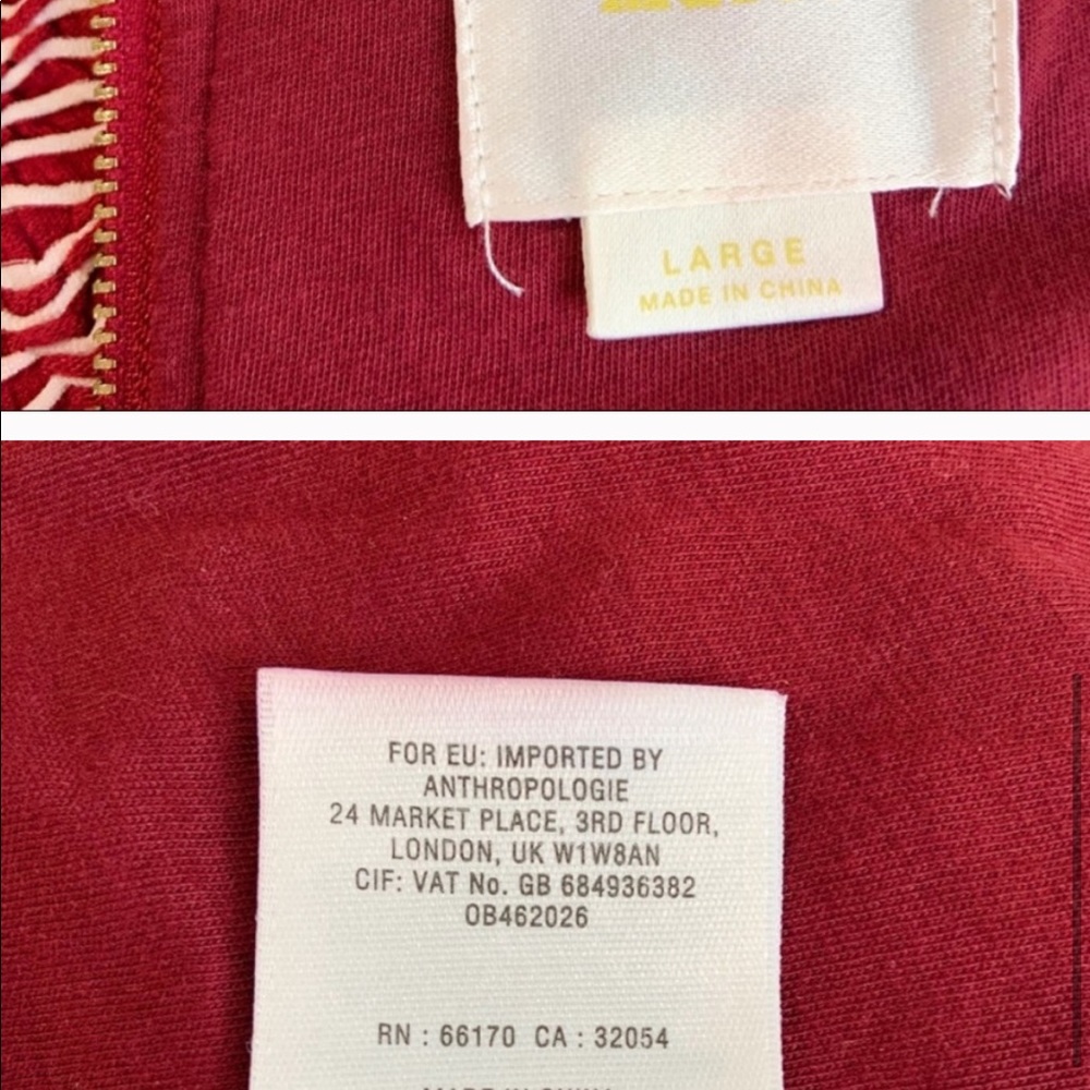 Anthropologie Red Woven Shift Dress Maeve Large - Picture 4 of 5